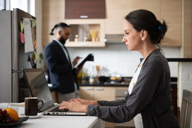 Hotel front desk staff using managed IT systems provided by PANAT Experts in Wisconsin