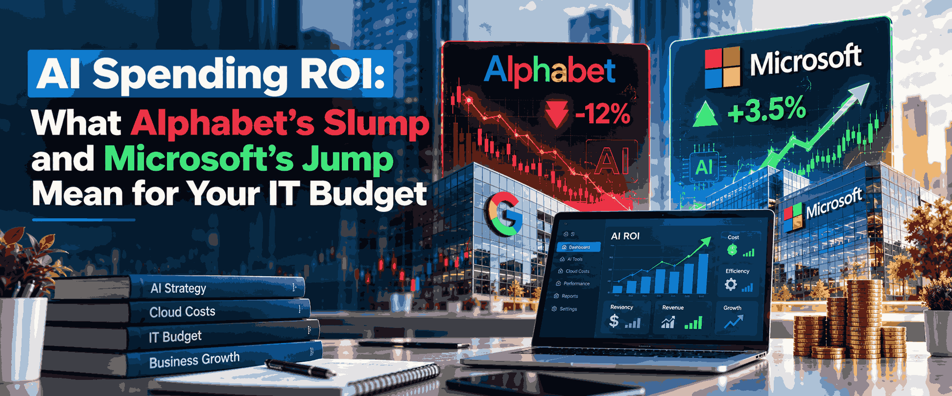 AI Spending ROI_ Alphabet Slump, Microsoft Jump